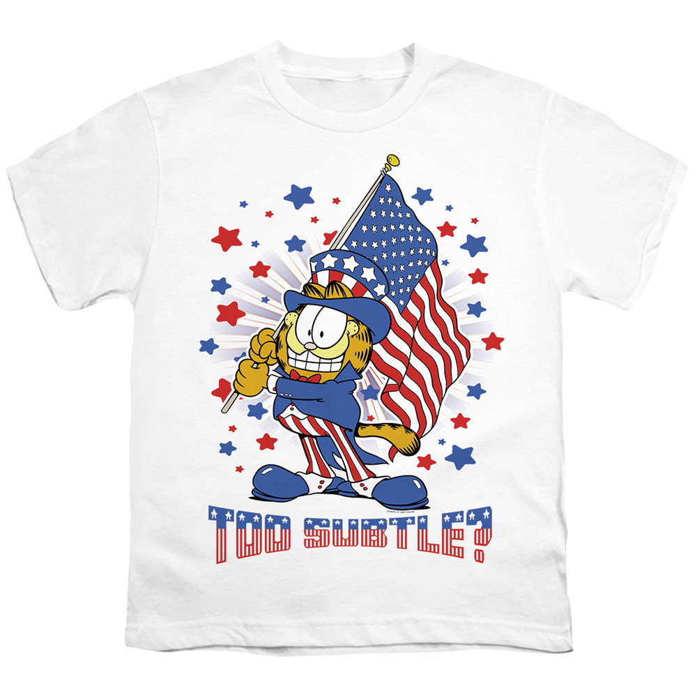 Garfield - Subtle - Short Sleeve Youth 18/1 - White T-shirt