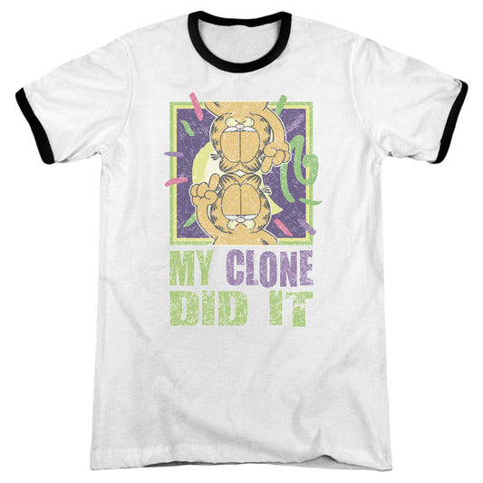 Garfield - My Clone Did It - Adult Ringer - White/black