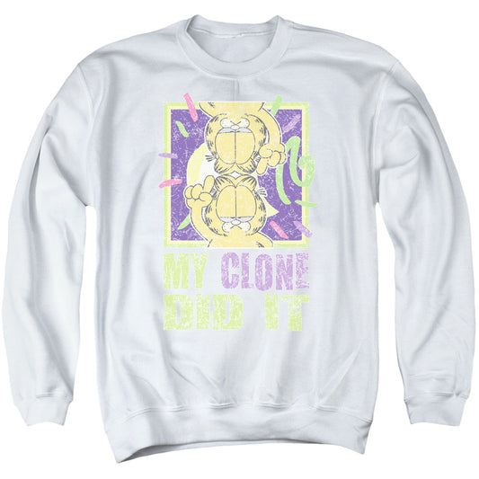 Garfield - My Clone Did It - Adult Crewneck Sweatshirt - White