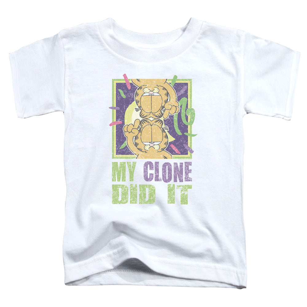 Garfield - My Clone Did It - Short Sleeve Toddler Tee - White T-shirt
