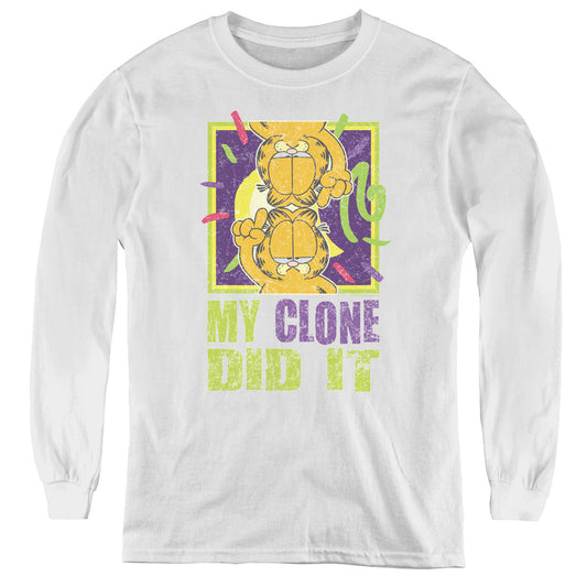 Garfield My Clone Did It - Youth Long Sleeve Tee