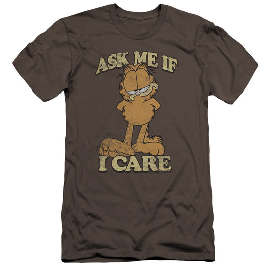 Garfield - Ask Me-premuim Canvas Adult Slim Fit 30/1 - Charcoal