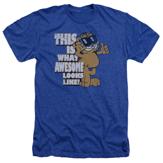 Garfield Awesome - Adult Heather - Royal Blue