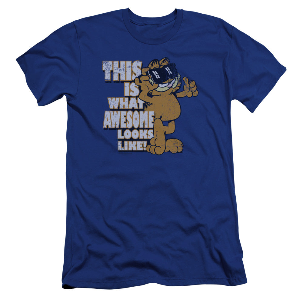 Garfield - Awesome-premuim Canvas Adult Slim Fit 30/1 - Royal Blue
