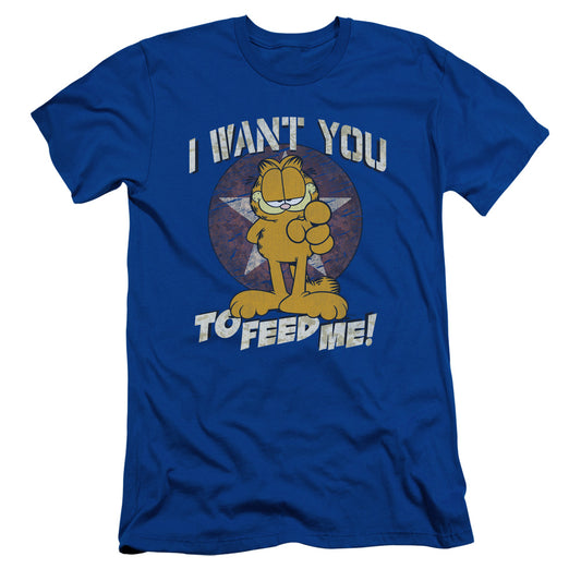 Garfield - I Want You - Short Sleeve Adult 30/1 - Royal Blue T-shirt