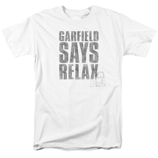 Garfield - Relax - Short Sleeve Adult 18/1 - White T-shirt