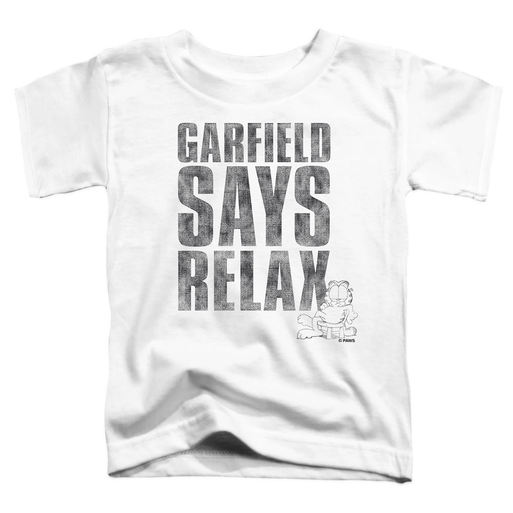 Garfield - Relax - Short Sleeve Toddler Tee - White T-shirt