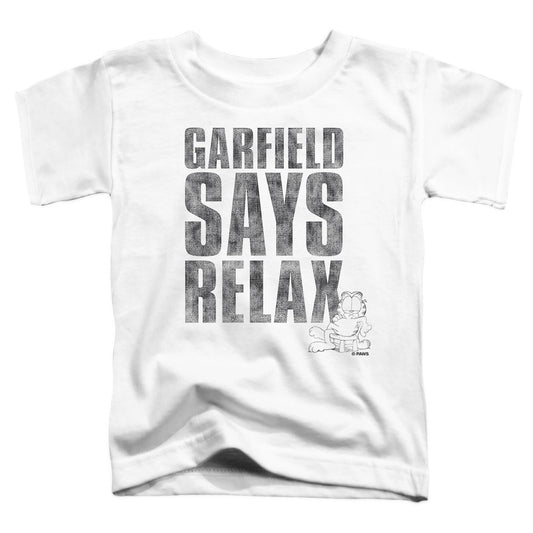 Garfield - Relax - Short Sleeve Toddler Tee - White T-shirt