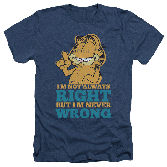 Garfield - Never Wrong - Adult Heather - Navy