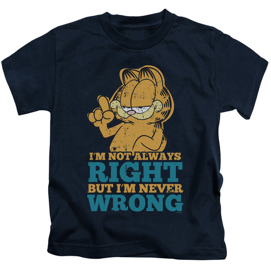 GARFIELD NEVER WRONG - S/S JUVENILE 18/1 - NAVY - T-Shirt
