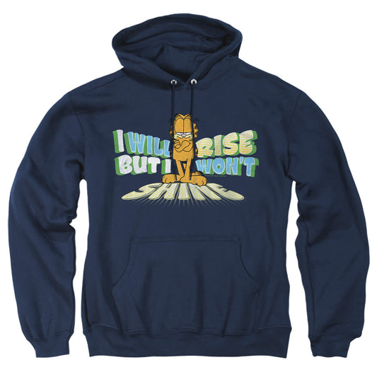 Garfield - Rise Not Shine - Adult Pull-over Hoodie - Navy