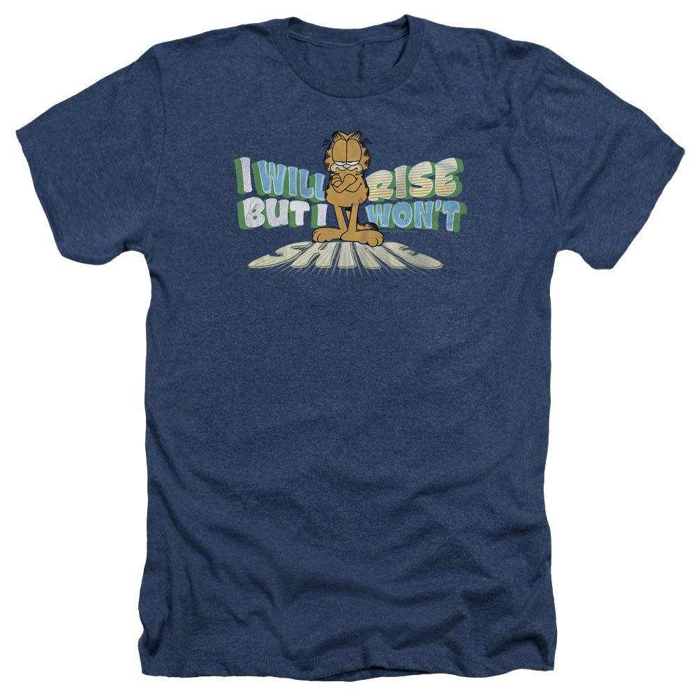 Garfield - Rise Not Shine - Adult Heather - Navy