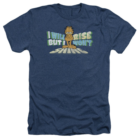 Garfield - Rise Not Shine - Adult Heather - Navy