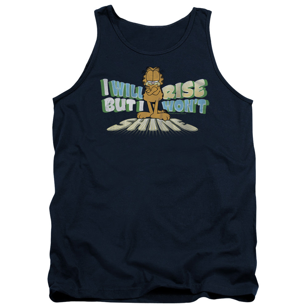 Garfield - Rise Not Shine - Adult Tank - Navy