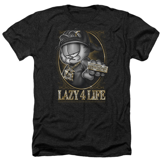 Garfield - Lazy 4 Life - Adult Heather-black