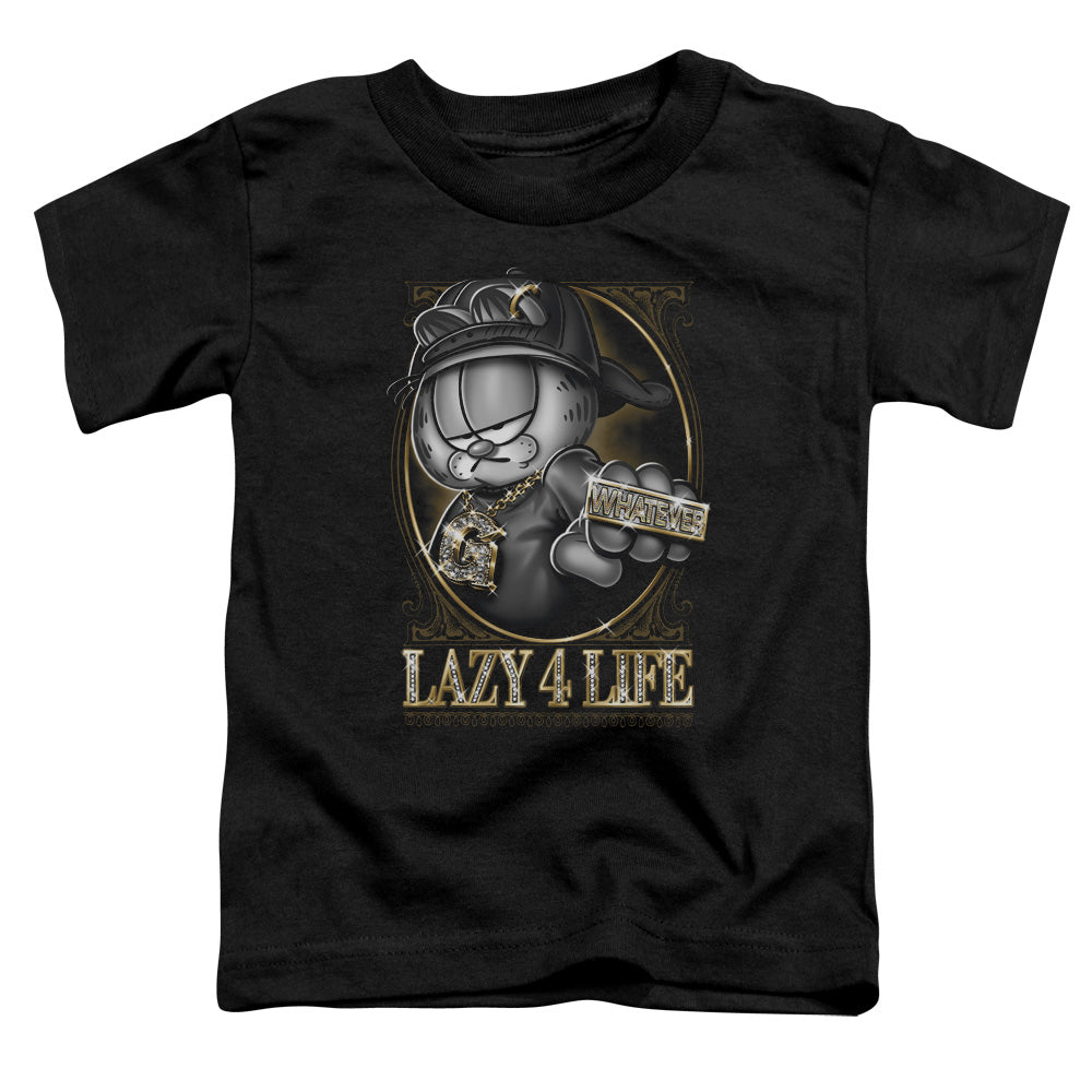 Garfield - Lazy 4 Life - Short Sleeve Toddler Tee - Black T-shirt
