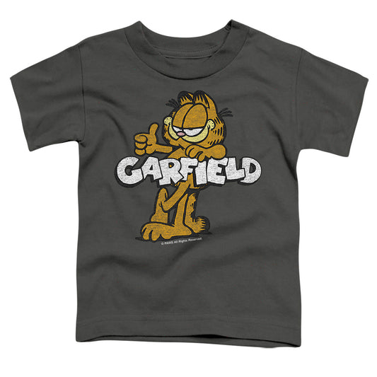 Garfield - Retro Garf - Short Sleeve Toddler Tee - Charcoal T-shirt