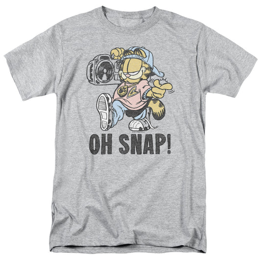 Garfield - Oh Snap - Short Sleeve Adult 18/1 - Athletic Heather T-shirt
