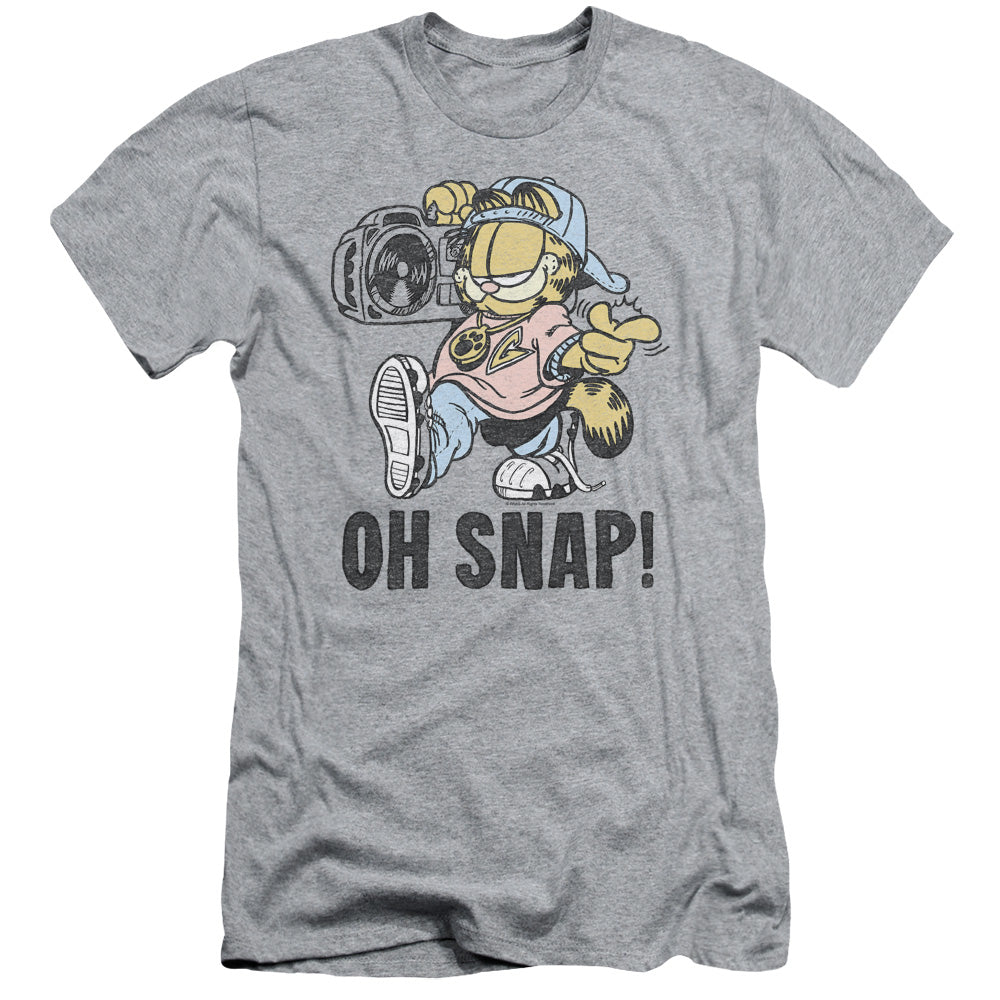 Garfield - Oh Snap - Short Sleeve Adult 30/1 - Athletic Heather T-shirt