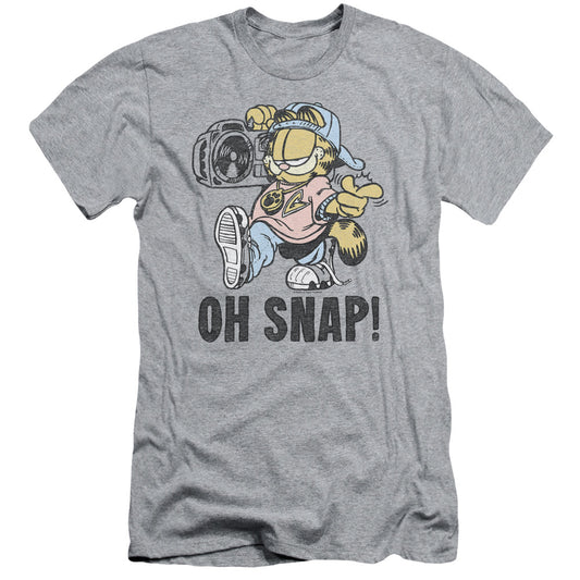 Garfield - Oh Snap - Short Sleeve Adult 30/1 - Athletic Heather T-shirt