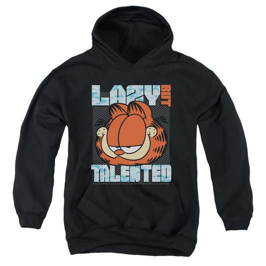 Garfield - Lazy But Talented - Youth Pull-over Hoodie - Black