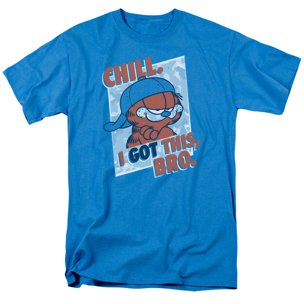Garfield - I Got This Bro - Short Sleeve Adult 18/1 - Turquoise T-shirt