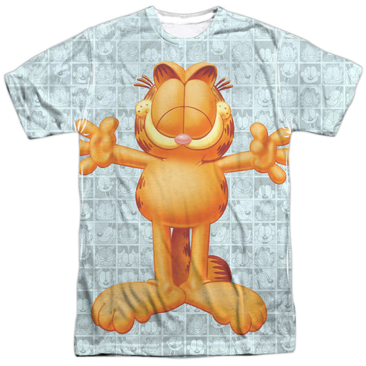 Garfield - Free Hugs - Short Sleeve Adult Poly Crew - White T-shirt