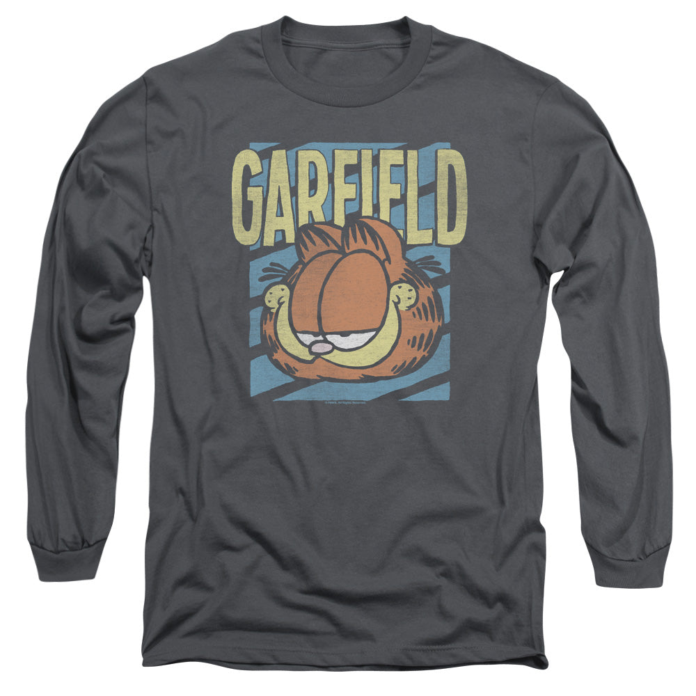 Garfield - Rad Garfield - Long Sleeve Adult 18/1 - Charcoal T-shirt