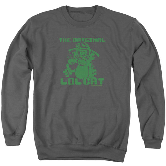 Garfield Og Lol - Adult Crewneck Sweatshirt - Charcoal