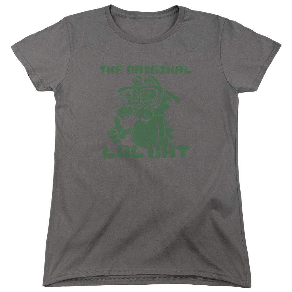 Garfield - Og Lol - Short Sleeve Womens Tee - Charcoal T-shirt