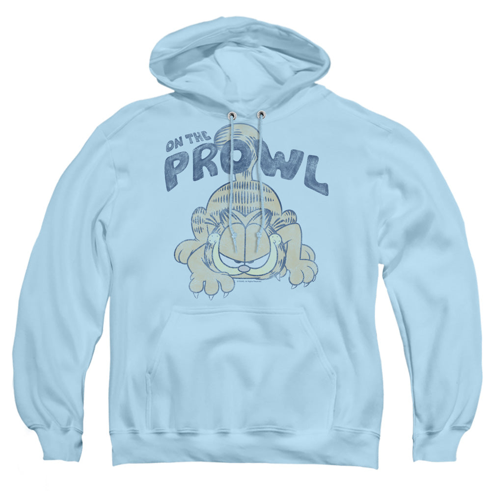 Garfield - Prowl - Adult Pull-over Hoodie - Light Blue