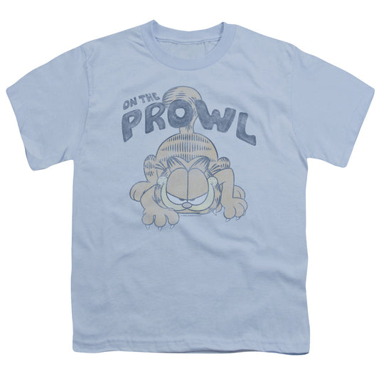 Garfield - Prowl - Short Sleeve Youth 18/1 - Light Blue T-shirt