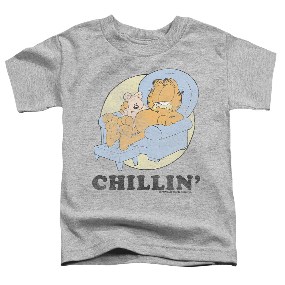 Garfield - Chillin - Short Sleeve Toddler Tee - Athletic Heather T-shirt