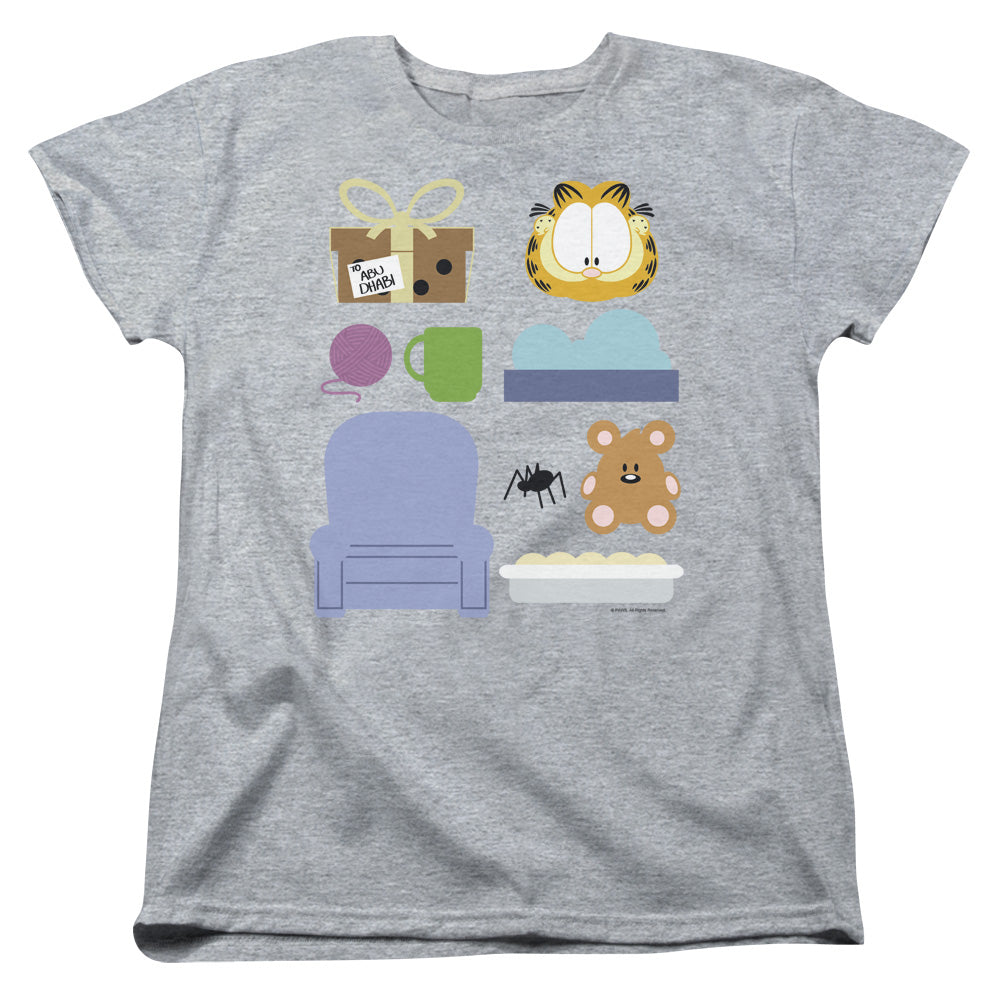 Garfield - Gift Set - Short Sleeve Womens Tee - Athletic Heather T-shirt