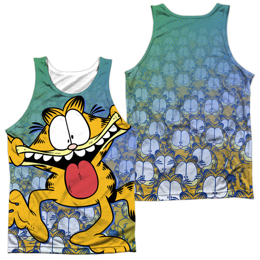 Garfield Goofy Face (Front/back Print)-adult 100% Poly