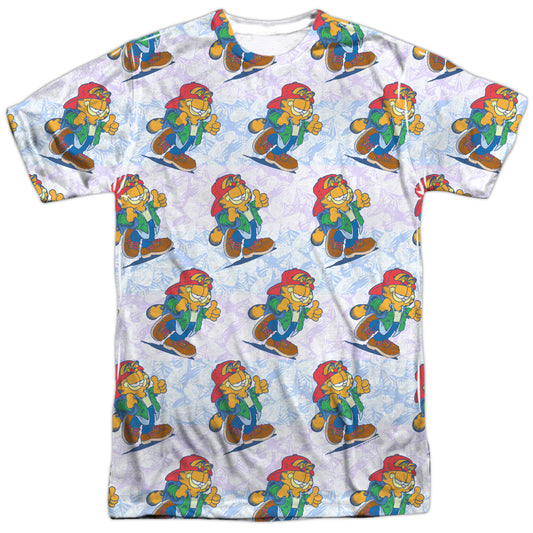 Garfield - Cool Cat - Short Sleeve Adult Poly Crew - White T-shirt