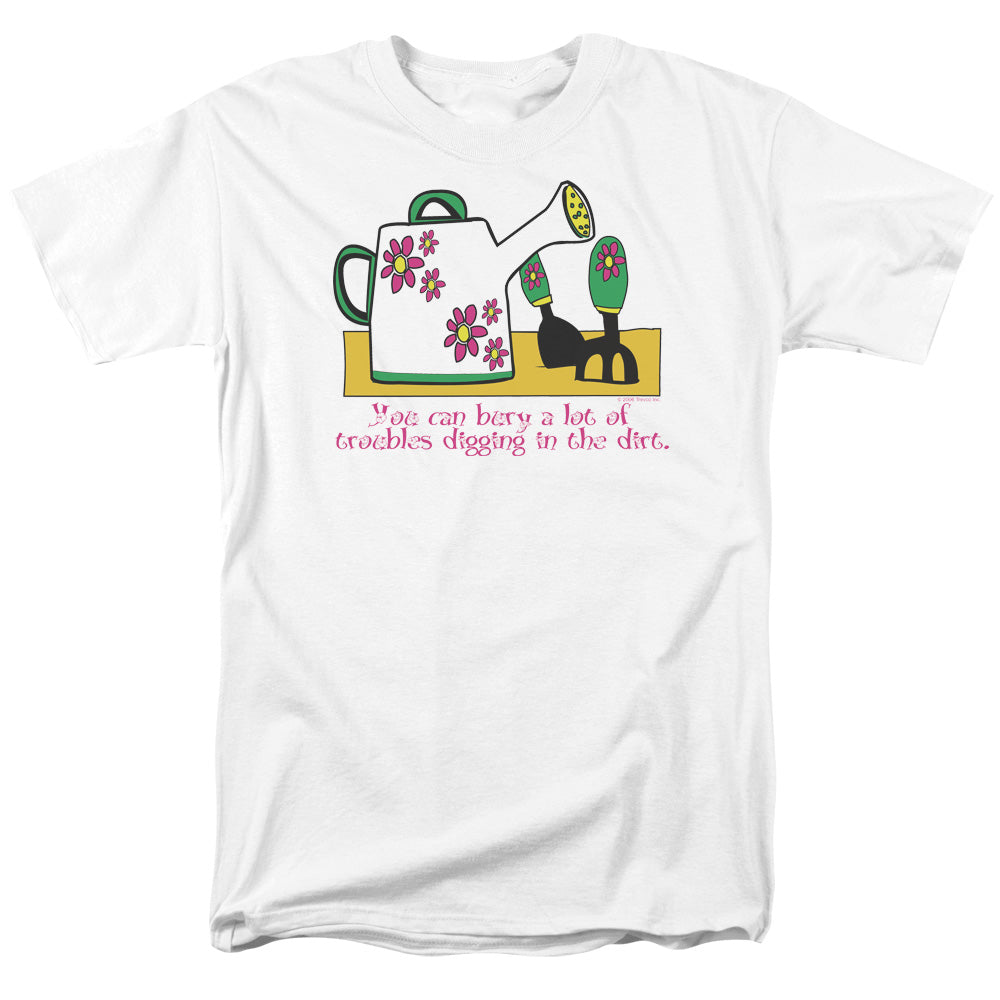 Garden - Burying Troubles - Short Sleeve Adult 18/1 - White T-shirt