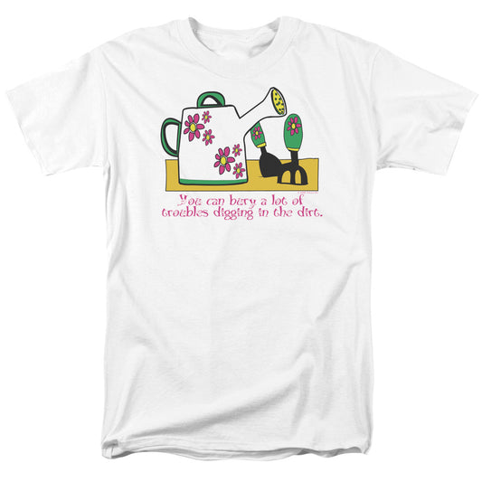 Garden - Burying Troubles - Short Sleeve Adult 18/1 - White T-shirt