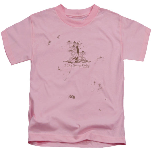 Garden - I Dig Being Dirty - Short Sleeve Juvenile 18/1 - Pink T-shirt