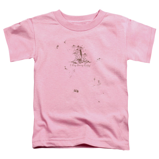 Garden - I Dig Being Dirty - Short Sleeve Toddler Tee - Pink T-shirt