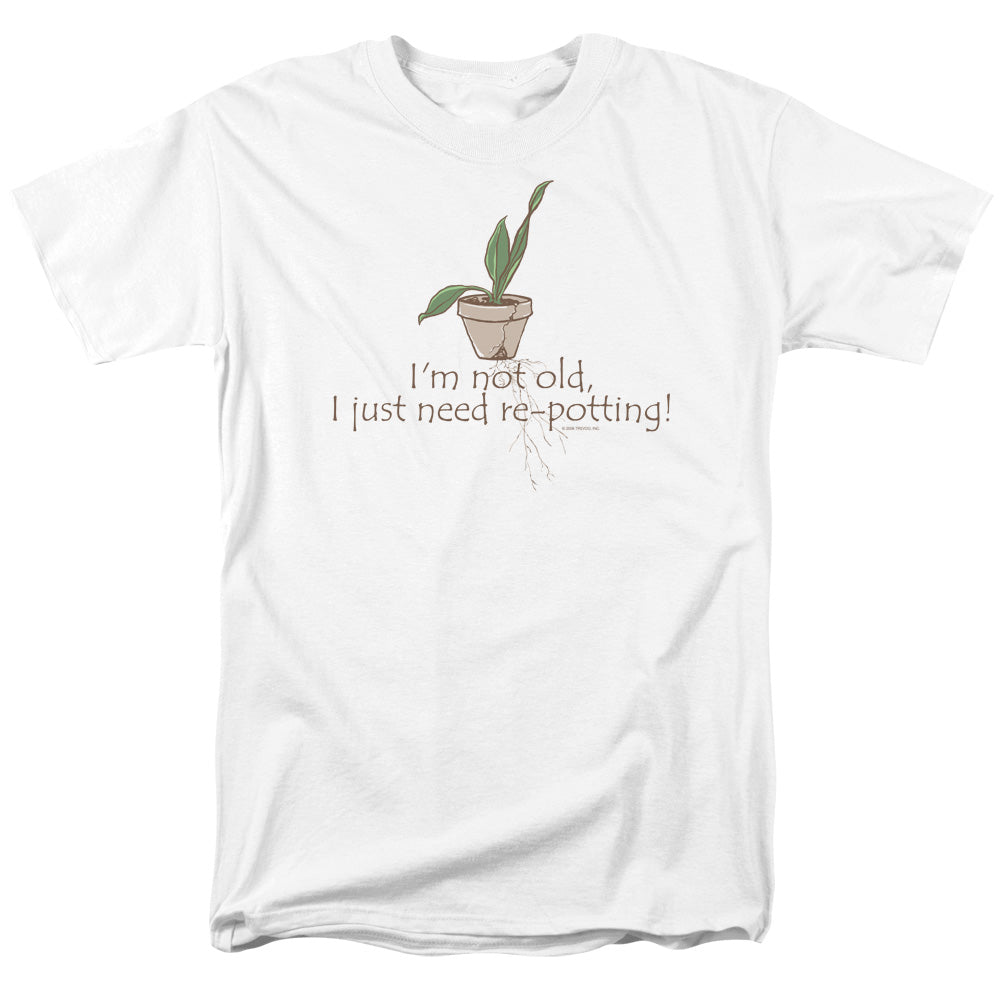 Garden - Old Gardener - Short Sleeve Adult 18/1 - White T-shirt