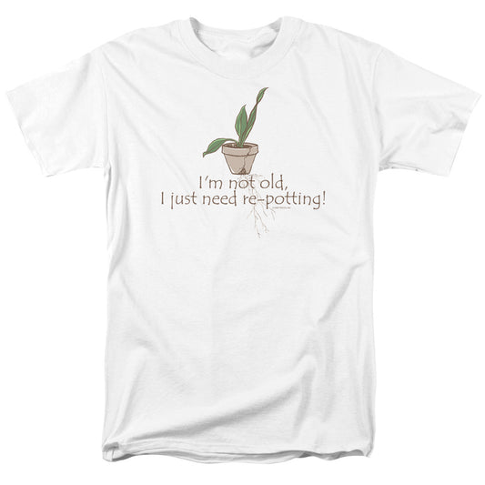 Garden - Old Gardener - Short Sleeve Adult 18/1 - White T-shirt