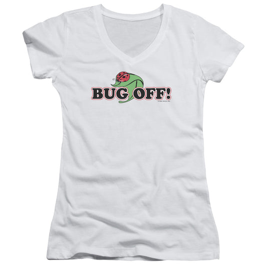 Garden - Bug Off - Junior V-neck - White
