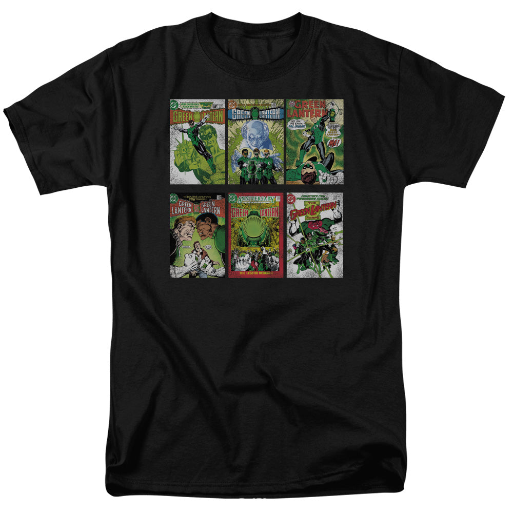 Green Lantern - Gl Covers - Short Sleeve Adult 18/1 - Black T-shirt