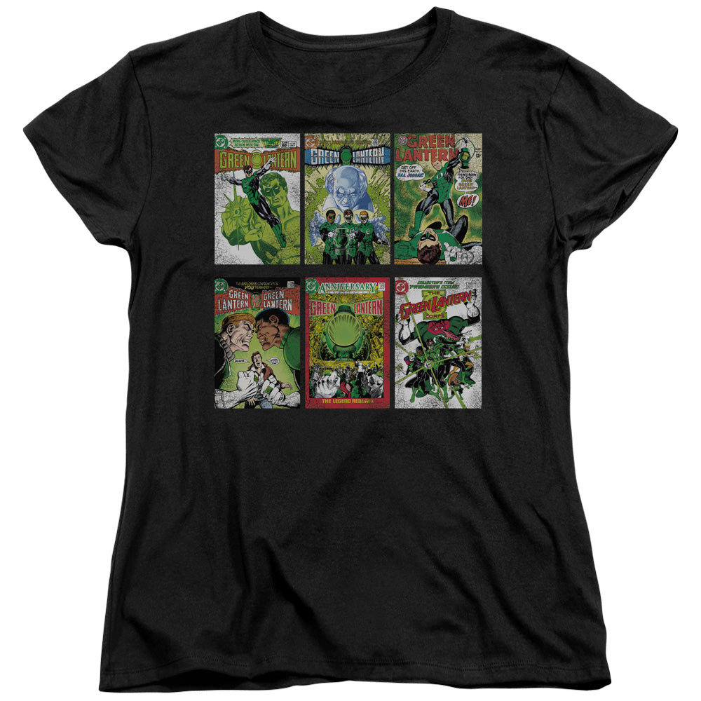 Green Lantern - Gl Covers - Short Sleeve Womens Tee - Black T-shirt