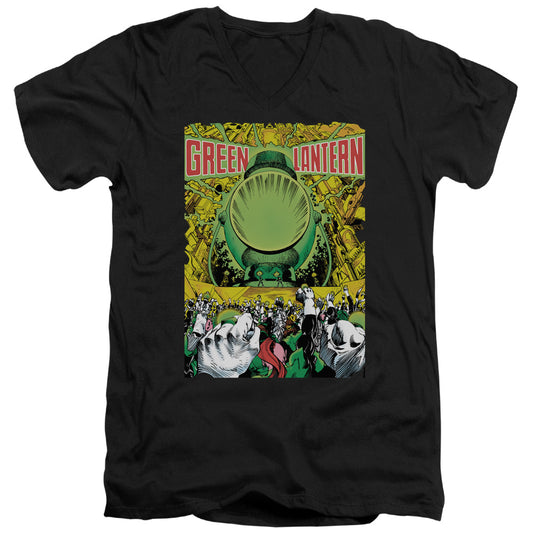 Green Lantern - Gl #200 Cover - Short Sleeve Adult V-neck - Black T-shirt