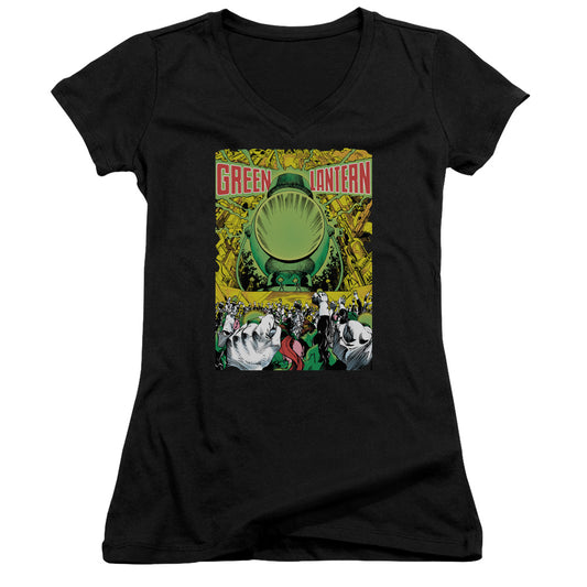 Green Lantern - Gl #200 Cover - Junior V-neck - Black