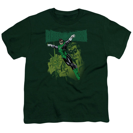 Green Lantern - Gl#166 Cover - Short Sleeve Youth 18/1 - Hunter Green T-shirt