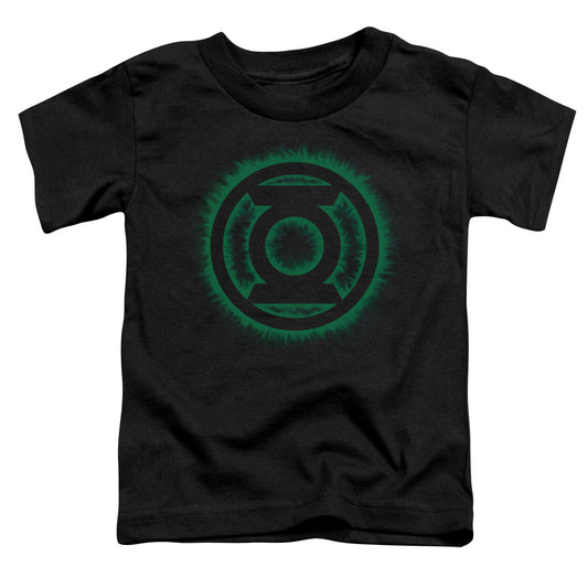 Green Lantern - Green Flame Logo - Short Sleeve Toddler Tee - Black T-shirt