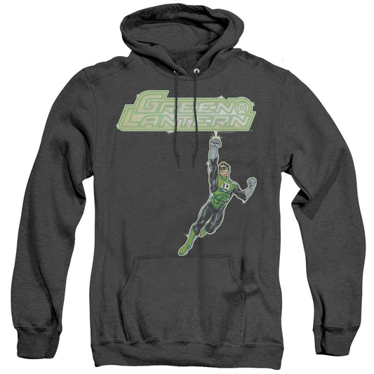 Green Lantern - Energy Construct Logo - Adult Heather Hoodie - Black